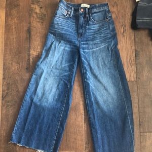 Madewell High waisted flare cropped jeans